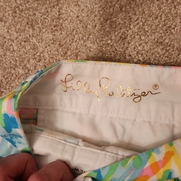 Lilly Pulitzer "It's Always Summer Somewhere" 5" Callahan Shorts Size 2 - Picture 7 of 9